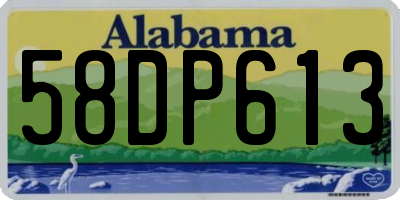 AL license plate 58DP613