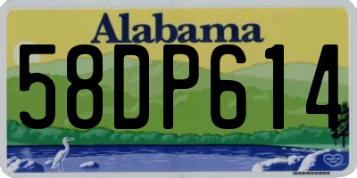 AL license plate 58DP614