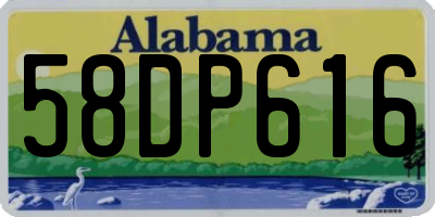 AL license plate 58DP616
