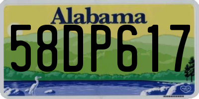 AL license plate 58DP617