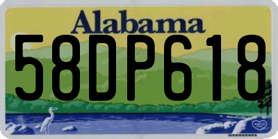 AL license plate 58DP618