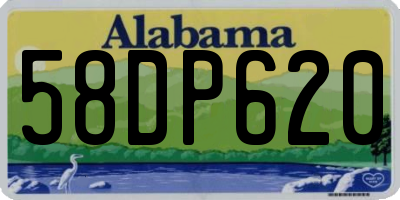 AL license plate 58DP620