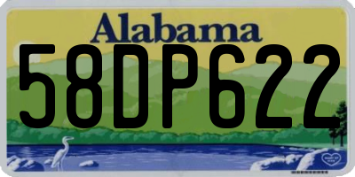 AL license plate 58DP622