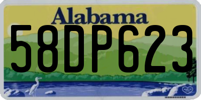 AL license plate 58DP623