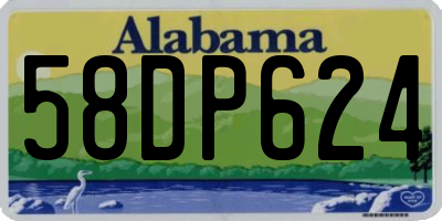 AL license plate 58DP624