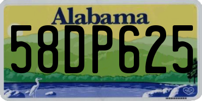 AL license plate 58DP625