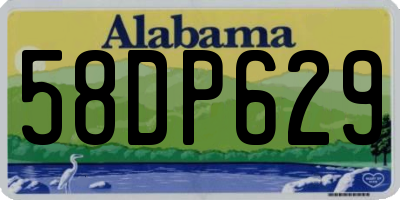 AL license plate 58DP629