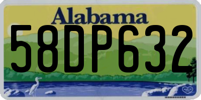 AL license plate 58DP632