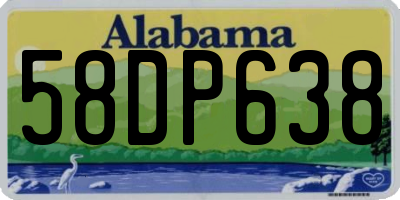 AL license plate 58DP638