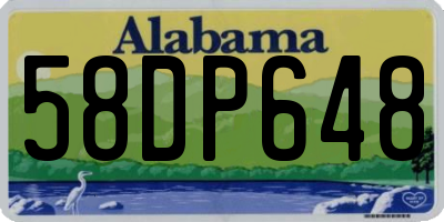 AL license plate 58DP648