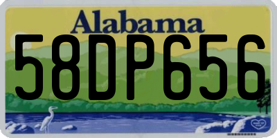 AL license plate 58DP656