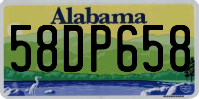 AL license plate 58DP658