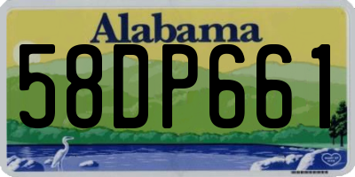 AL license plate 58DP661