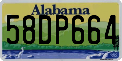 AL license plate 58DP664
