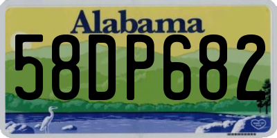 AL license plate 58DP682