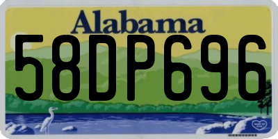 AL license plate 58DP696