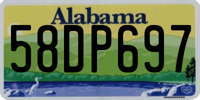 AL license plate 58DP697