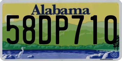 AL license plate 58DP710