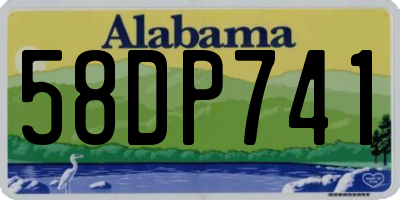 AL license plate 58DP741