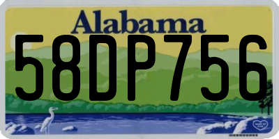 AL license plate 58DP756