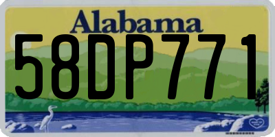 AL license plate 58DP771