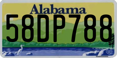 AL license plate 58DP788