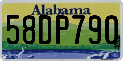 AL license plate 58DP790