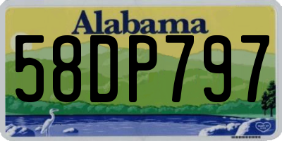 AL license plate 58DP797