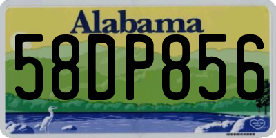 AL license plate 58DP856