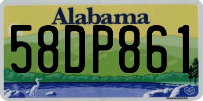 AL license plate 58DP861