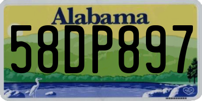 AL license plate 58DP897