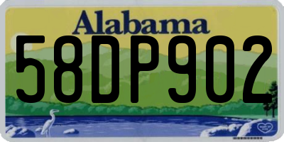 AL license plate 58DP902