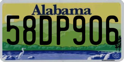 AL license plate 58DP906