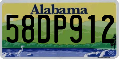 AL license plate 58DP912