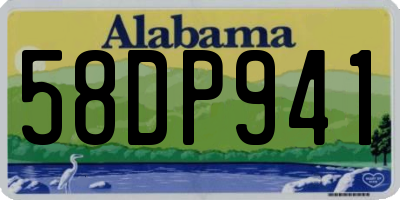 AL license plate 58DP941