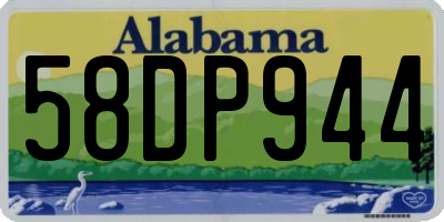 AL license plate 58DP944