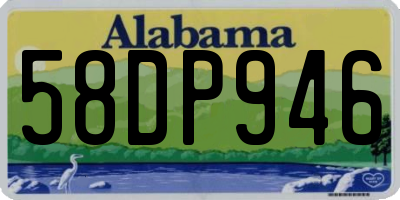 AL license plate 58DP946