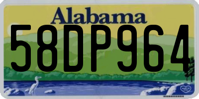 AL license plate 58DP964