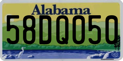 AL license plate 58DQ050