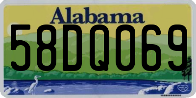 AL license plate 58DQ069