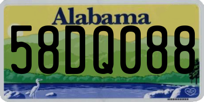 AL license plate 58DQ088