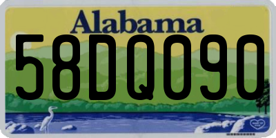 AL license plate 58DQ090