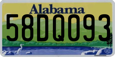 AL license plate 58DQ093