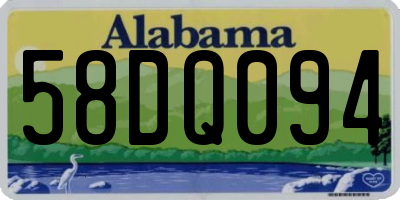 AL license plate 58DQ094