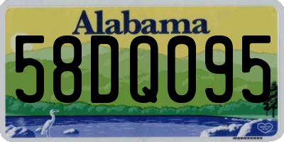AL license plate 58DQ095