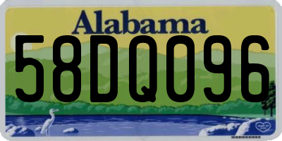 AL license plate 58DQ096
