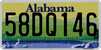 AL license plate 58DQ146