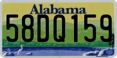 AL license plate 58DQ159