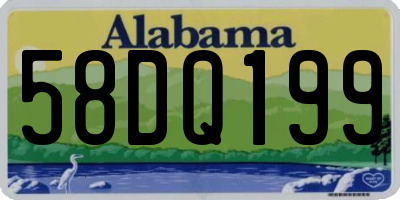 AL license plate 58DQ199
