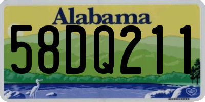 AL license plate 58DQ211